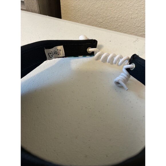 Glove It Floral Script Print Golf Visors Twist Cord One Size - Picture 3 of 7